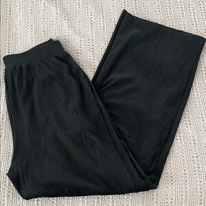 Elegant Black Pleated Pants